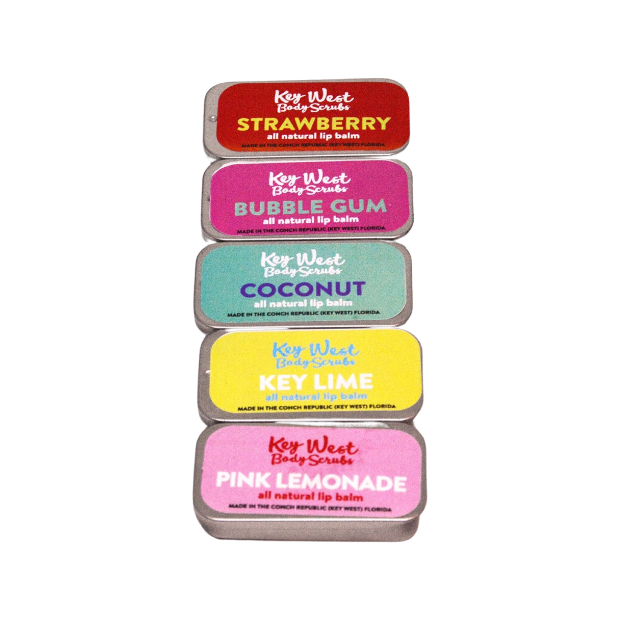 Key West Body Scrubs - Natural Lip Balm Tin Collection