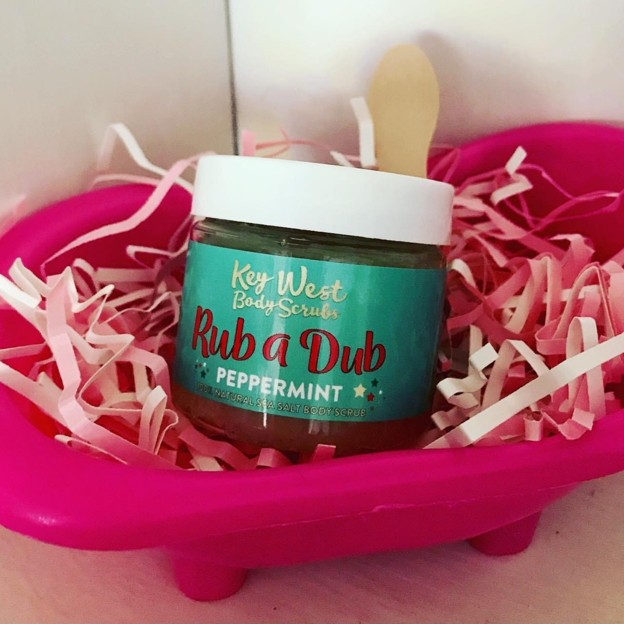 Key West Body Scrubs - Peppermint Salt Scrub  Edit alt text