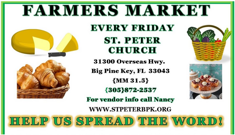 Farmers Market Fridays St. Peter Church Big Pine Key