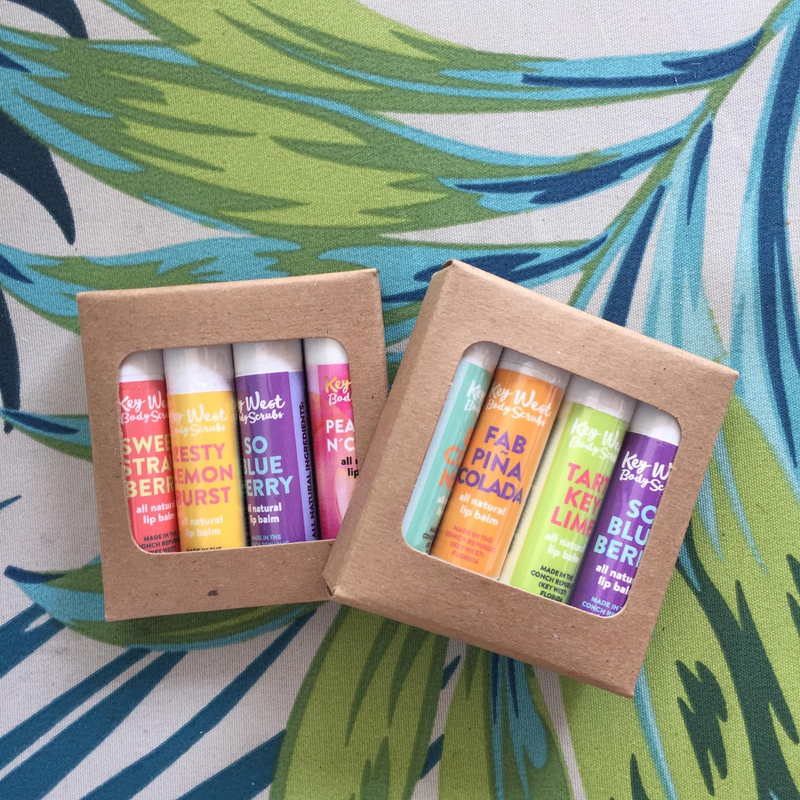 Key West Body Scrubs - Collection of all Natural Lip Balms  Edit alt text